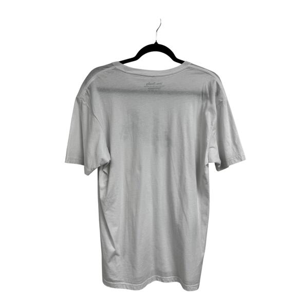 Vera Bradley White Blue Turtle Print Short Sleeve Crewneck T Shirt Womens Large - Picture 3 of 5